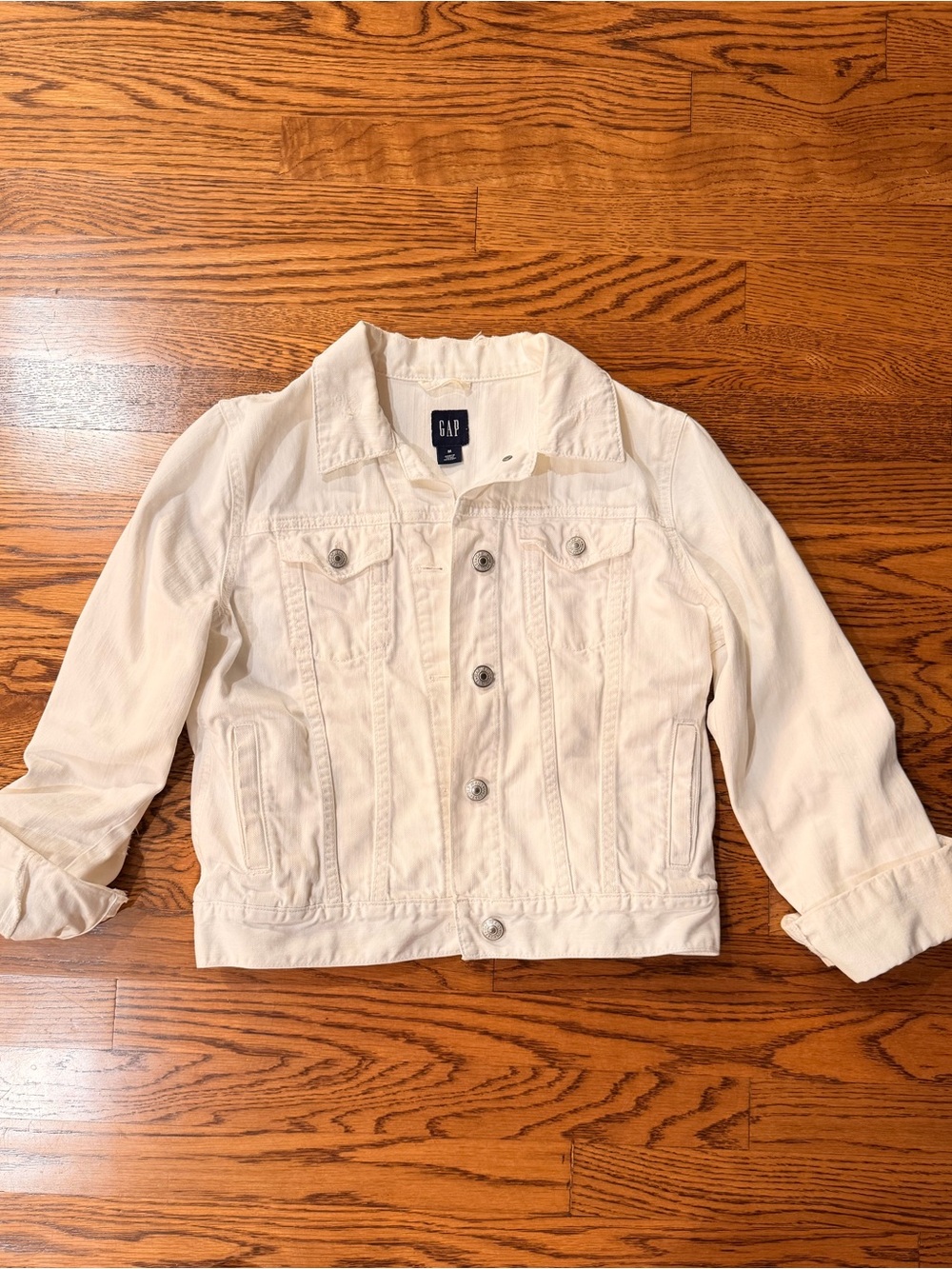 GAP White Denim Jacket